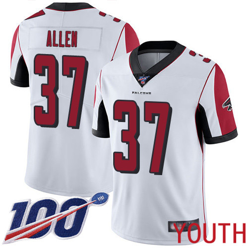 Atlanta Falcons Limited White Youth Ricardo Allen Road Jersey NFL Football #37 100th Season Vapor Untouchable->youth nfl jersey->Youth Jersey